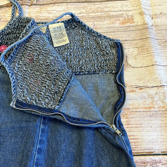 Faded Glory • Glory Girls • Denim Embroidered Romper • Sz 6X - Picture 4 of 8